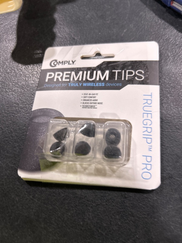 Photo 1 of Comply Memory Foam Replacement Earbud Tips Designed for Samsung Galaxy Buds2 Pro | Ultimate Comfort, Secure Fit, Superior Noise Isolation | Anti Slip, Prevent From Falling Out, Black (S/M/L) (3 Pairs)