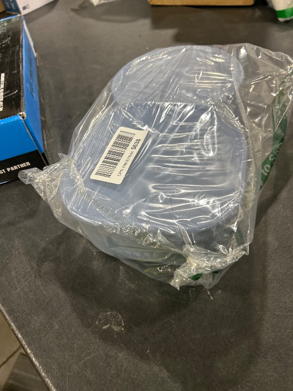 Photo 1 of 100% Silicone Food Storage Containers with Lids, 8 Pack, 10oz to 51oz, Reusable Leakproof Nesting & Stackable Silicone Bento Lunch Box, Microwave Freezer Dishwasher Oven Safe, BPA Free, Slate Blue