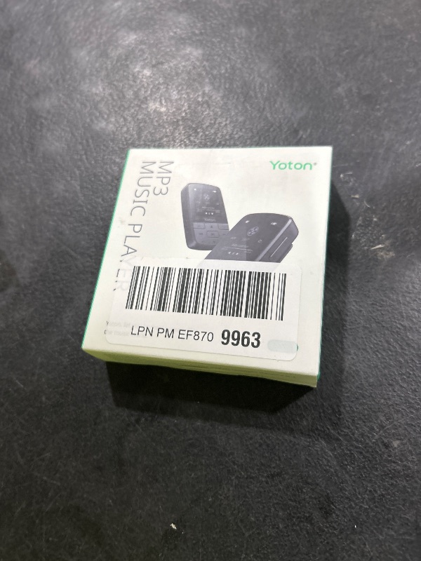 Photo 1 of YOTON MP3 Player with Bluetooth 5.2, 64GB, HiFi-Music, with Sports Clip and Independent Volume Button, FM Radio, Earphones Included