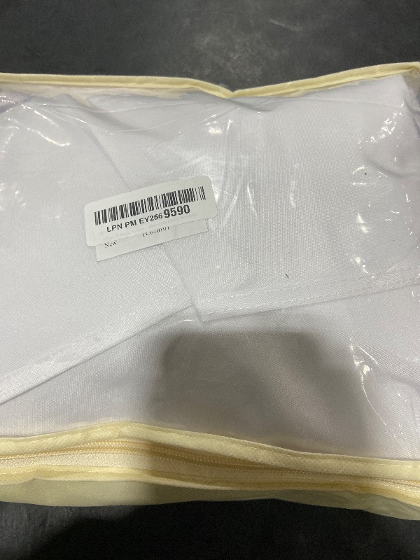 Photo 1 of 2 Pack White Spandex Table Clothes for 6 Foot Rectangle Tables, Wrinkle Free Fitted Table Cover 6ft Stretch Tablecloths Desk Skirt for Parties Weddings Birthday Banquet Baby Shower