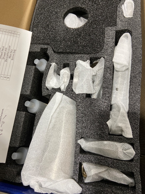 Photo 1 of 3 Handles Shower Faucet Set with Tub Spout Bathtub Shower Faucets Combo Set Shower System Complete Tub and Shower Trim Kit Brushed Nickel Shower Fixtures Brushed Nickel Shower Set