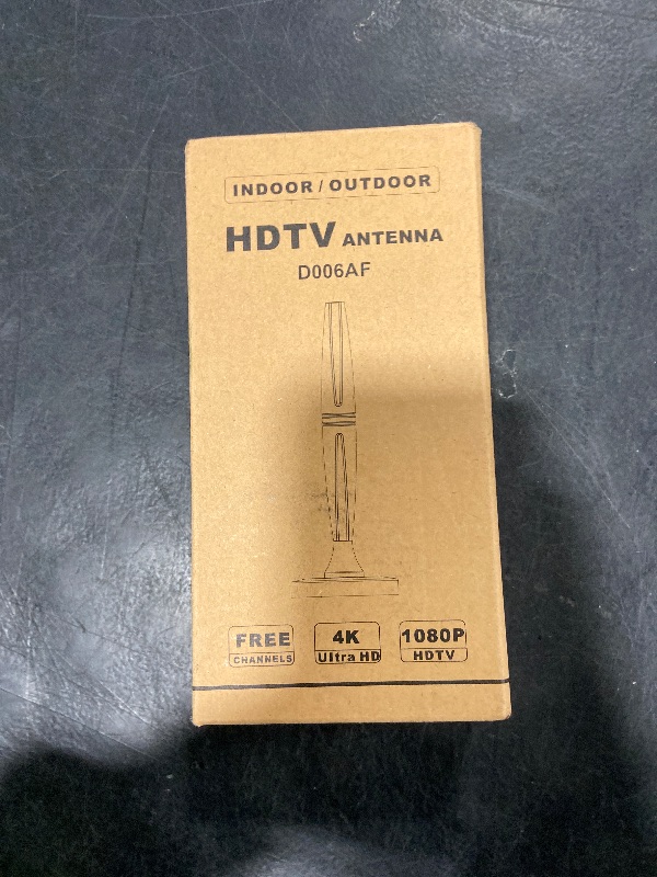 Photo 1 of Lyrwihn TV Antenna Indoor, Antenna for Smart TV, Support 4K 1080p with Signal Booster for Local Channels, 320 Miles Long Range Reception - 18ft (Dark Grey)