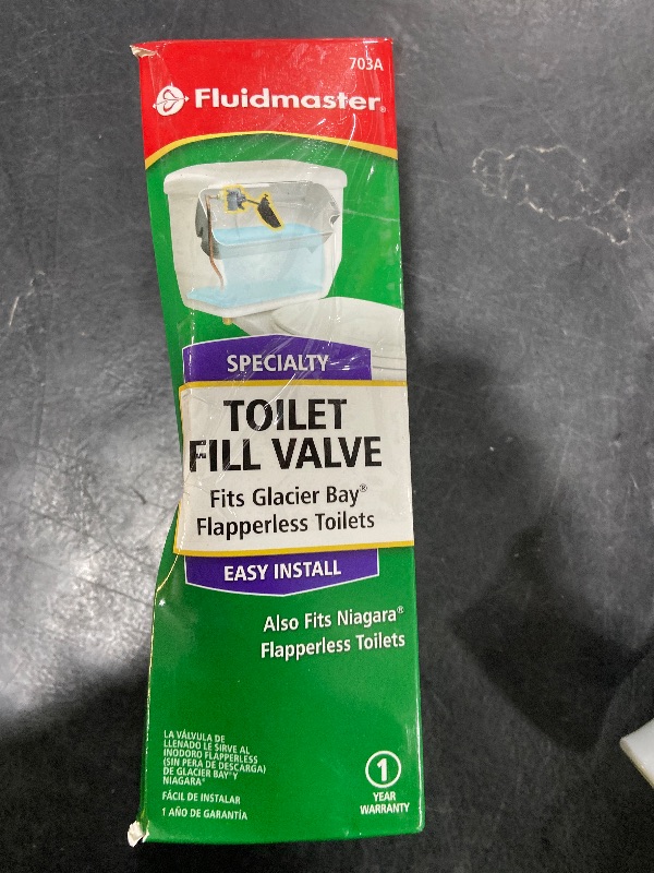 Photo 1 of Fluidmaster 703AP4 Specialty Toilet Fill Valve for Glacier Bay and Niagara Conservation Flapperless Toilets