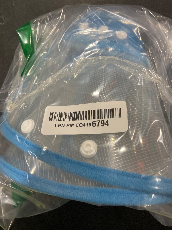 Photo 1 of Pet Cone Recovery Dog Cone Adjustable Dog Collar Clear Padded Collar with Breathable Soft Edge, Plastic Puppy Cone Protect The Neck Surgery Recovery, Designed for Cats and Puppies (Large, Blue)