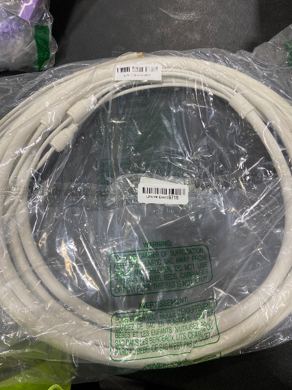 Photo 1 of Waveform UltraFlex-Quad Cable: Low-Loss Quad-195 Extension Cable | Outdoor Rated | SMA Male to SMA Female | Weatherproof Boots | for 5G Cellular Routers, Gateways, Hotspots | 20’ Length