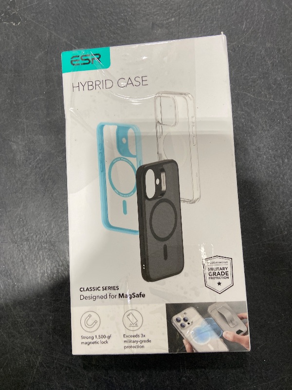 Photo 1 of ESR for iPhone 16 Pro Max Case, Camera Control, Compatible with MagSafe, Shockproof Military-Grade Protection, Magnetic Phone Case for iPhone 16 Pro Max, Classic Hybrid Case (HaloLock), Clear