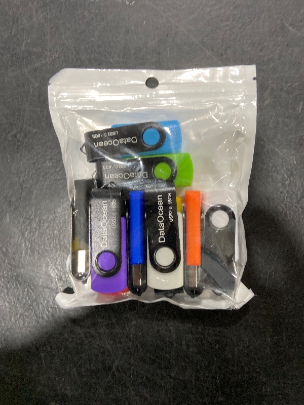 Photo 1 of 10 Pack DataOcean 16GB USB 2.0 Flash Drive Memory Stick Thumb Drives (10 Colors)