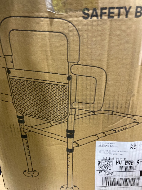 Photo 1 of Bed Rails for Elderly Adults Safety, ASTM Approved Adjustable Bed Assist Rail for Seniors, Non-Slip Ergonomic Handle, 400lb Weight Capacity, Storage Pocket & Fixing Strap, Fits Twin/Full/Queen/King