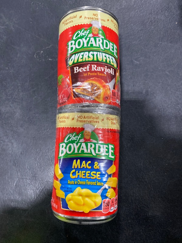Photo 1 of Chef Boyardee Overstuffed Beef Ravioli, 15 Oz Can AND  Mac and cheese
