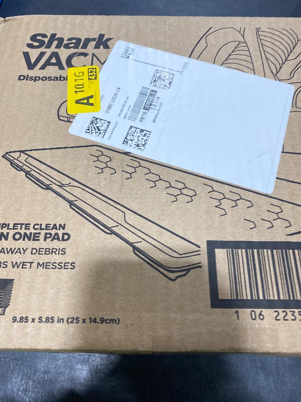 Photo 1 of Shark VACMOP Disposable Hard Floor Pad Refills, Compatible with VM252 & VM180, No-touch Disposal, For use on ALL Sealed Floors - Stone, Hardwood, Laminate & Tile, (Pack of 3, 30 Count Total), VMP30
