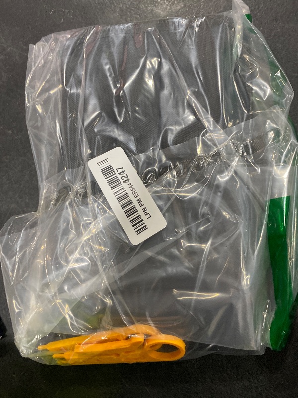 Photo 1 of Goeco Ethernet Network Toner RJ11 RJ45 Network Cable Tester LAN Tracker Wire Finder Cat5 Cat6 with 2 Network Wire Stripper Toolkit Orange