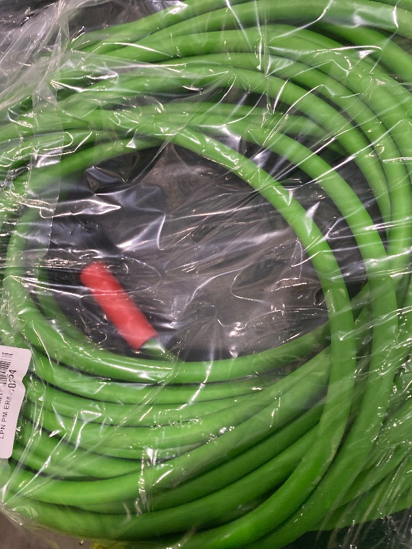 Photo 1 of YAMATIC Super Flexible Pressure Washer Hose 100FT 3200 PSI for Power Washer Replacement, Kink Resistant Extension With Leak-Free M22 Female & 3/8" Quick Connect Adapters, 1/4", Green