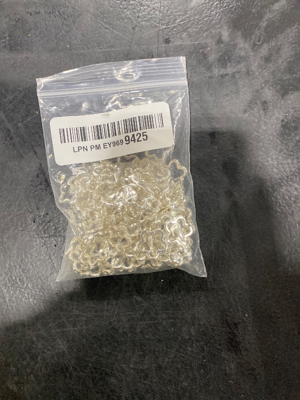 Photo 1 of 100PCS Flower Beads Frames, Silver Metal Beads, Alloy Double Hole Spacer Beads, Petal Blossom Connector Charms, Hollow Star Charms for Jewelry Making DIY Handicrafts Necklace Bracelet Accessories