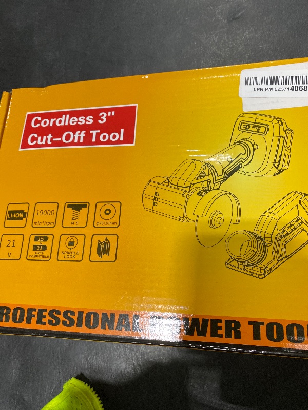 Photo 1 of Cordless Cut Off Tool Compatible With DeWalt 20V MAX Battery(NO Battery)3" Mini Circular Saw Brushless Compact with 3" Blades,19000RPM,Removable Dust Cover for Metal/Wood/Tile/Plastic