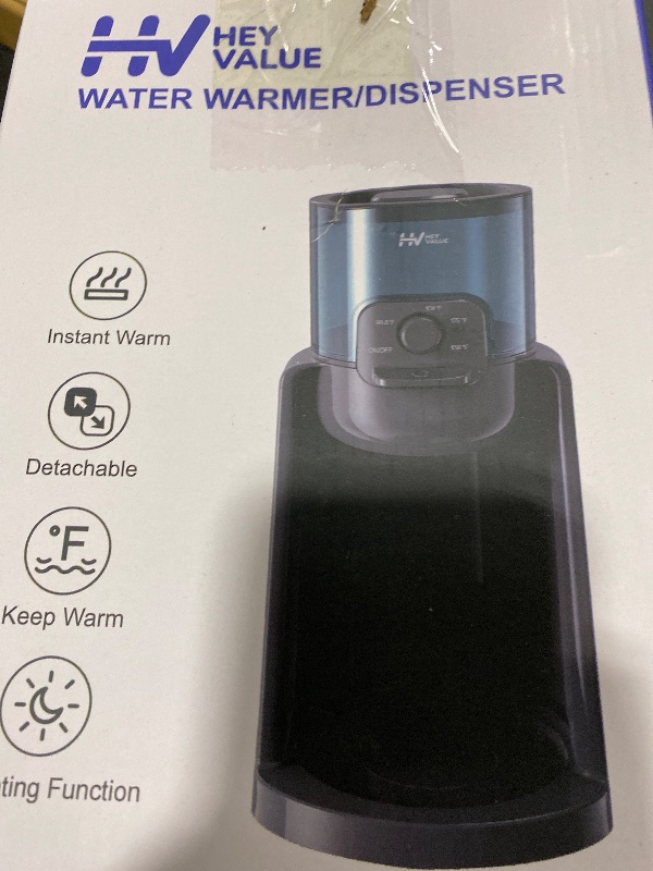 Photo 1 of Water Warmer, HEYVALUE Baby Bottle Warmer, Formula Maker with Night Light, 4 Temperature Control & 72H Keep Warm, Detachable Tank, Instantly Dispenses Warm Water, Feed Baby More Easier and Healthier