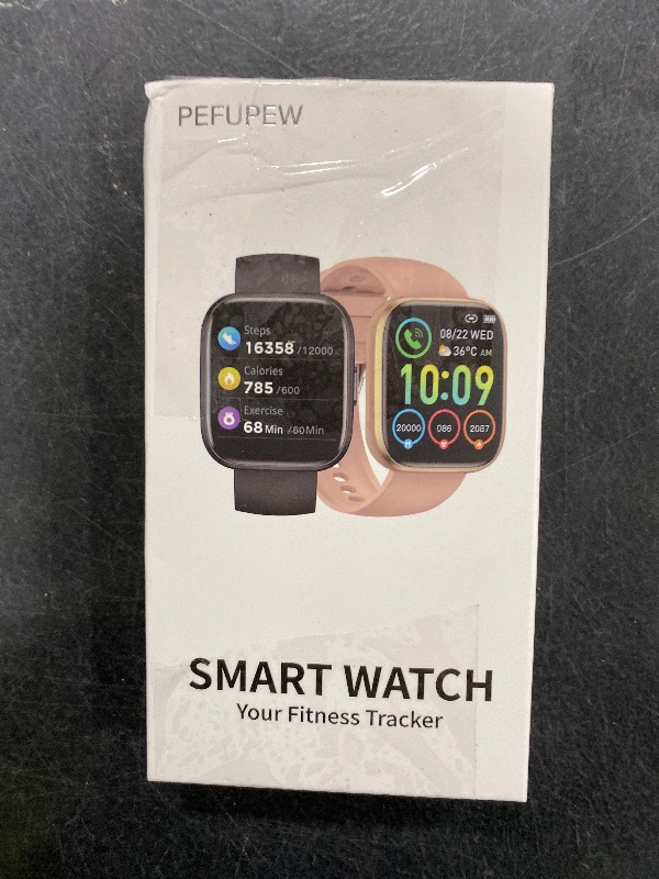 Photo 1 of Smart Watch for Men Waterproof Smart Watches, Fitness Tracker, Pedometer, Smartwatch for Android iOS,Black