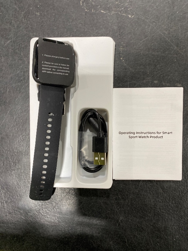 Photo 1 of Smart Watch for Men Waterproof Smart Watches, Fitness Tracker, Pedometer, Smartwatch for Android iOS,Black