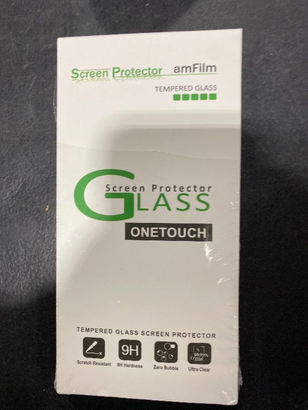 Photo 1 of amFilm OneTouch Screen Protector for iPhone 17 Pro 6.3'' + Camera Lens Protector | Auto-Alignment Install | Bubble Free | 9H Tempered Glass | Shatterproof | FHD Clarity | Case Friendly | 2+4 Pack