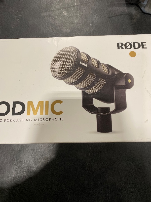 Photo 1 of Rode PodMic Cardioid Dynamic Broadcast Microphone, Black