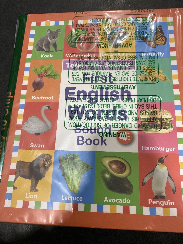Photo 1 of First English Words Sound Book, Total 470+ Sounds, 21 Themes, My First English Sound Toy, Interactive Sound Books Kids Learning Toys, Educational Toys Birthday Gift for Toddlers Kids Age 3 4 5 6