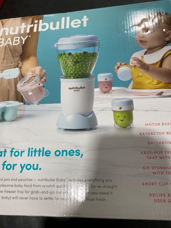 Photo 1 of NutriBullet NBY-50100 Baby Complete Food-Making System, 32-Oz, White, Blue, Clear