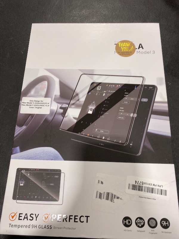 Photo 1 of ACESTAR Case with Tempered Glass Screen Protector Designed for Tesla Model 3 Highland (2024/2025)/ Model Y Juniper (2025/2026) 15.4 inch Touchscreen [Integrated Bezel Screen][Tool-Free][Bubble-Free]