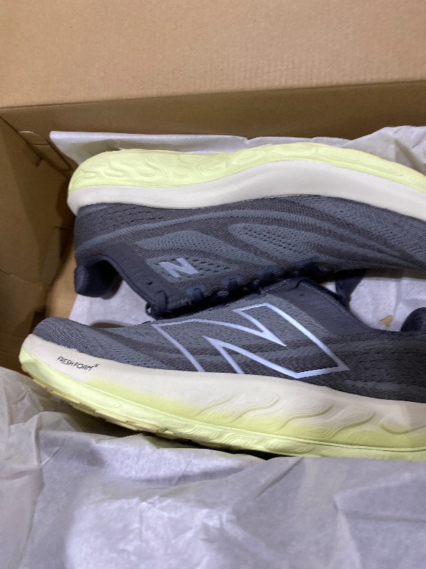Photo 1 of New Balance Men's Fresh Foam X Vongo V6 Running Shoe, Harbor Grey/Limelight/Silver Metallic, 12 X-Wide