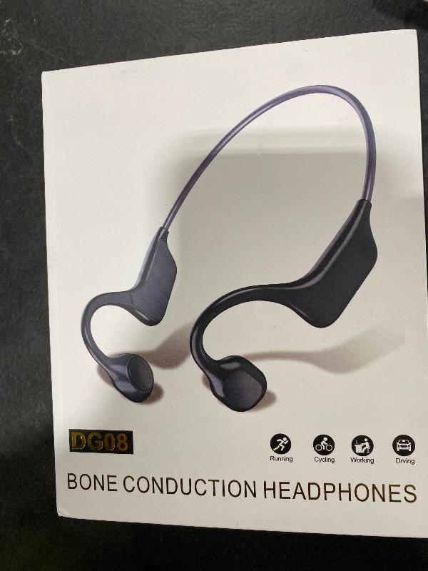 Photo 1 of KualaLup Bone Conduction Headphones, Open Ear Headphones Wireless Bluetooth 5.4 with Mic, 6-10H Long Life Waterproof Sport Headset(Blue)