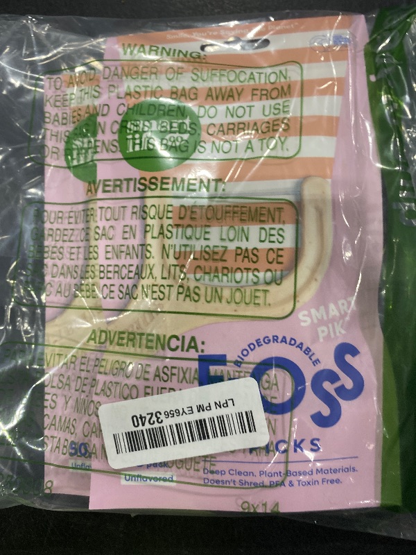 Photo 1 of SmartLifeco Eco-Friendly Dental Floss Picks (100ct) - Flossers Made With Straw Wheat Blend, Strong Anti-Shred Thread For Tight Gaps, Tooth Pick Stick For Adults, Soft on Gum & Teeth, Vegan, Unflavored