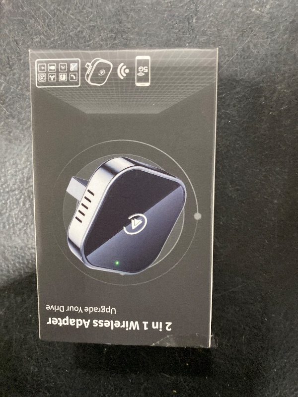 Photo 1 of Teeran 2 in 1 Wireless CarPlay and Android Auto Adapter, Easy Setup Plug and Play, Fast Seamless Use Supports 1000+ Car's with Built-in Wired Car Play/Android Auto, Compact Sleek Design Car Adapter