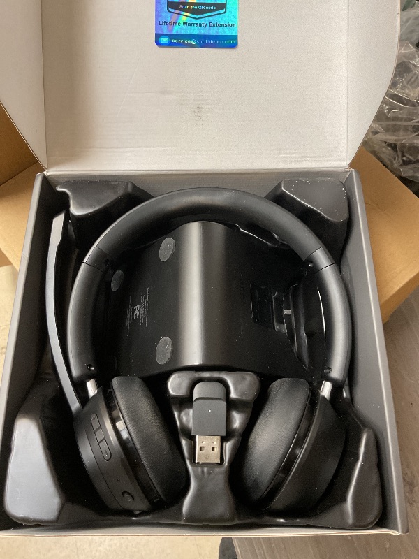 Photo 1 of (Upgraded Version) Wireless Headset, Bluetooth Headset with Noise Cancelling Microphone, Best Headphones with Mic Mute & USB Dongle for PC/Computer/Laptop/Cell Phones/Remote Work/Call Center