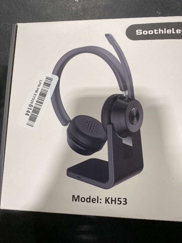 Photo 1 of (Upgraded Version) Wireless Headset, Bluetooth Headset with Noise Cancelling Microphone, Best Headphones with Mic Mute & USB Dongle for PC/Computer/Laptop/Cell Phones/Remote Work/Call Center