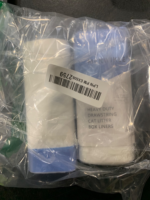 Photo 1 of 40 Count Self-Cleaning Cat Litter Box Liners Bag Compatible with MW-SC01/MW-SC02/MW-LR01, Drawstring Heavy Duty Cat Litter Receptacles Bags Fit For Automatic Pet Litter Box-17.7" * 19.7"