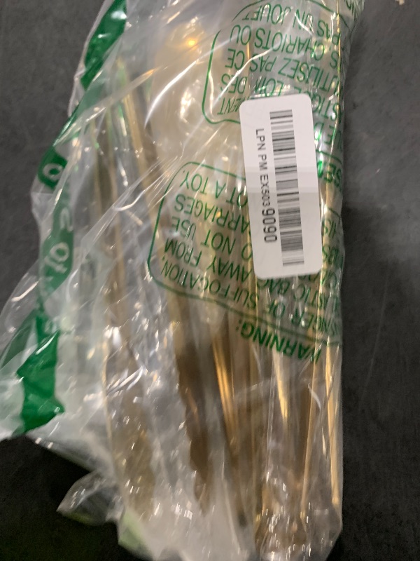 Photo 1 of 4 Pack Gold Serving Tongs XEVOM Buffet Tongs Serving Utensils Salad Tongs Stainless Steel Gold Plated Buffet Serving Tongs,9 Inch