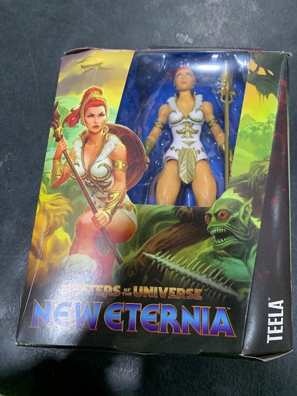 Photo 1 of Masters of the Universe Masterverse Action Figure New Eternia Teela, 7 Inch Motu Toy 30 Articulations, Removable Cobra Hood, Weapons Accessories