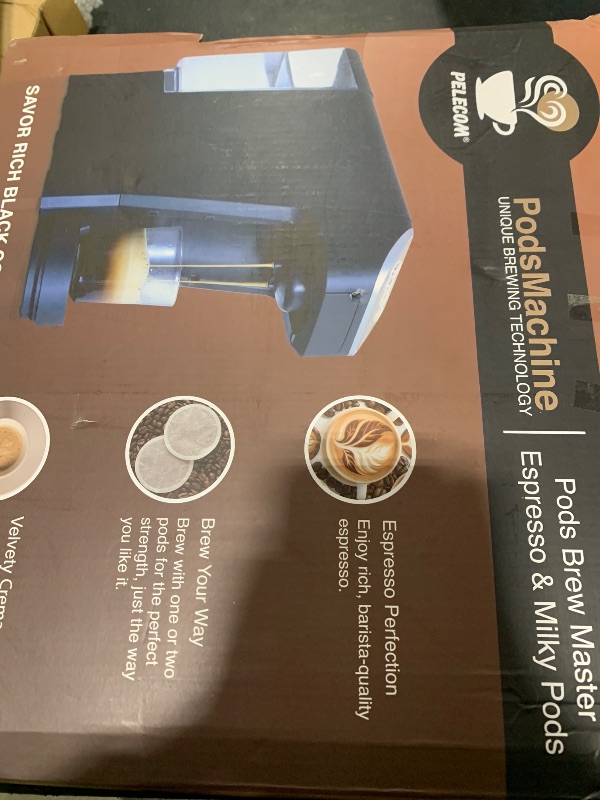 Photo 1 of PeleCafe Coffee Machine – Compatible with Senseo Pods – Fast Brewing Single-Serve Coffee Maker with Rich Flavor Extraction, Crema Layer, Space-Saving Sleek Design, Barista-Quality Taste