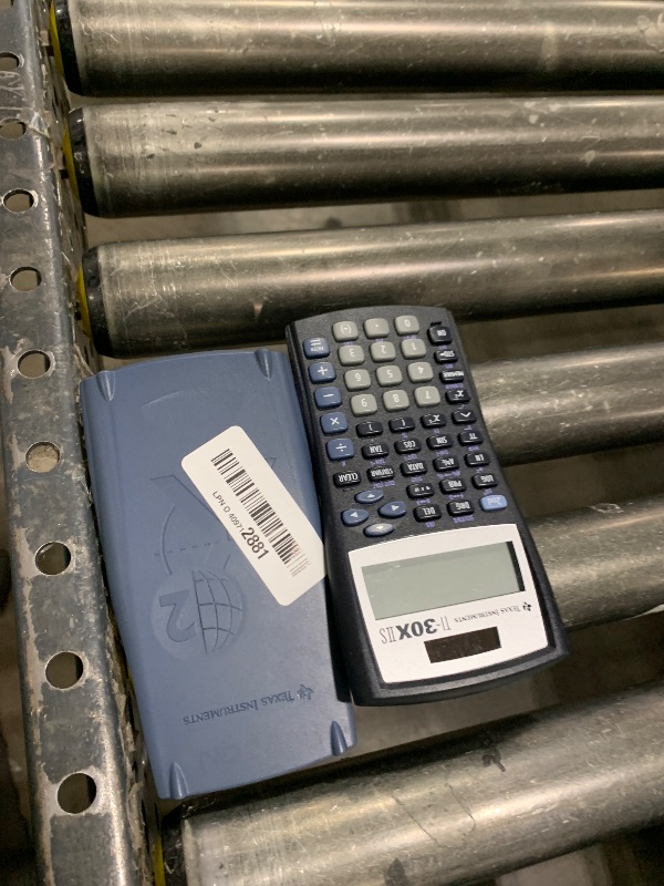 Photo 1 of Texas Instruments TI-30XIIS Scientific Calculator, Black with Blue Accents