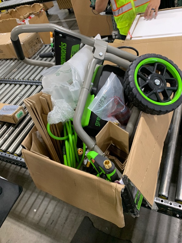 Photo 1 of Greenworks Pro Brushless 2700 PSI (CSA Certified) 2.3 GPM Max / 1.2 GPM Electric Pressure Washer (Foldable Handles, Rugged Steel Frame, 25 FT Hose, 35 FT GFCI Power Cord)
