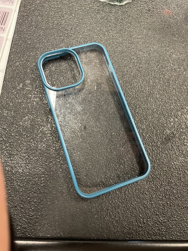 Photo 1 of OtterBox Sleek Series Case for iPhone 13 Pro Max/iPhone 12 Pro Max, Shockproof, Drop Proof, Ultra-Slim, Protective Thin Case, Tested to Military Standard, Clear/Blue, No Retail Packaging
