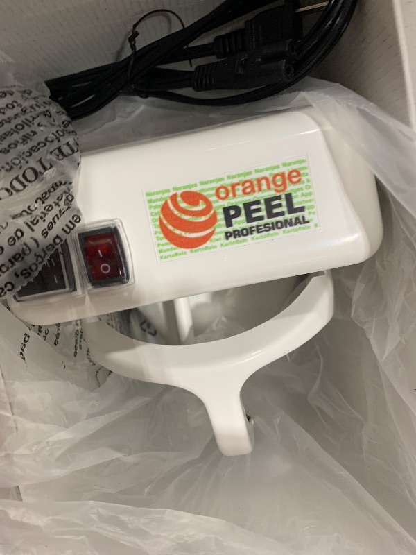 Photo 1 of Pelamatic - Automatic Orange Peeler Pro | Peels 3 Fruits/Vegetables Per Minute | Electric Apple/Orange/Potato Peeler | Rust-Resistant, Easy Cleanup, White, One Size, Plastic