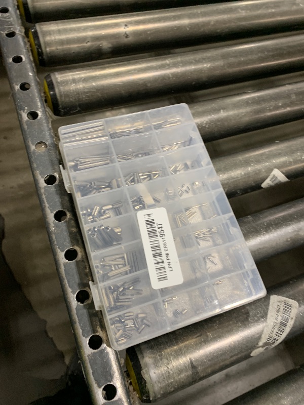 Photo 1 of Rrina 440Pcs 304 Stainless Steel Slotted Spring Pin Assortment Kit, M1.5 M2 M2.5 M3 M4 M5 Split Expansion Dowel Tension Roll Pins