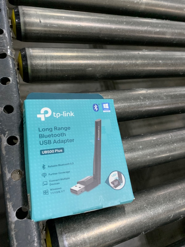 Photo 1 of TP-Link USB Bluetooth Adapter for PC, Bluetooth 5.3 Long Range Receiver, Plug and Play, Adjustable Antenna, Supports Windows 11/10/8.1/7 for Desktop, Laptop, PS5/PS4/Xbox Controller (UB500 Plus)