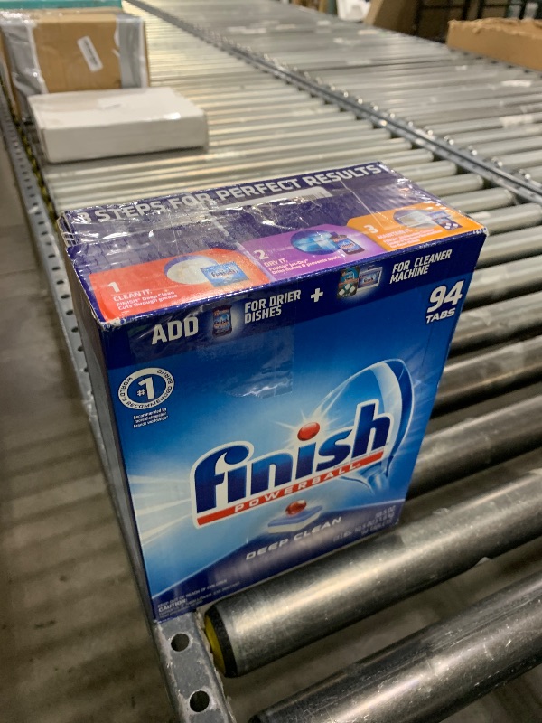 Photo 1 of Finish - All in 1 - Dishwasher Detergent - Powerball - Dishwashing Tablets - Dish Tabs - Fresh Scent, 94 Count 