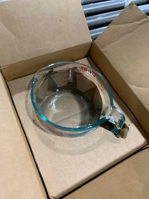 Photo 1 of Pyrex 4-Cup Glass Measuring Cup For Baking and Cooking, Dishwasher, Freezer, Microwave, and Preheated Oven Safe, Essential Kitchen Tools