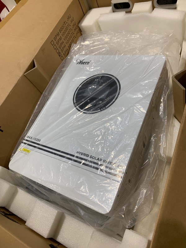 Photo 1 of 10.2KW Solar Hybrid Inverter All in One, 48V DC to 220V-230V AC On/Off Grid Pure Sine Wave Solar Inverter with 160A MPPT Charge Controller