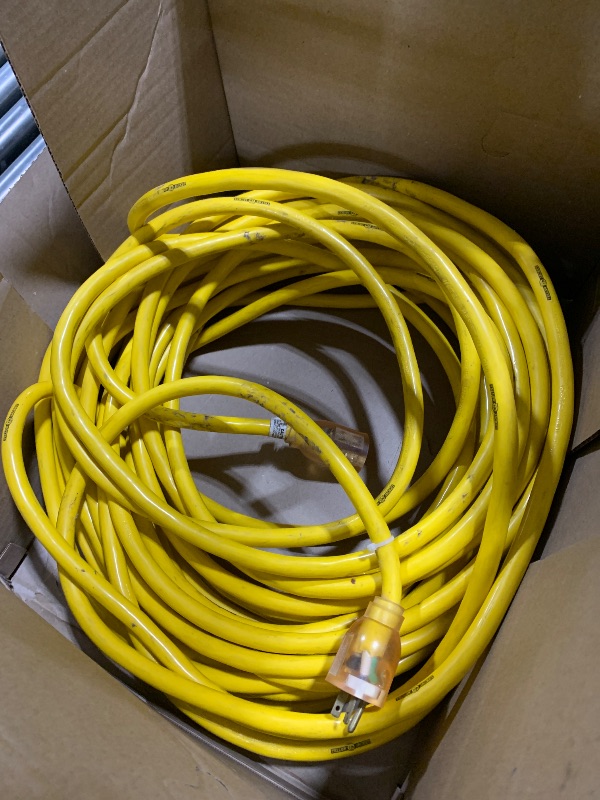 Photo 1 of Yellow Jacket Contractor Extension Cord 12 Gauge 3 Wire Heavy-Duty 15 Amp