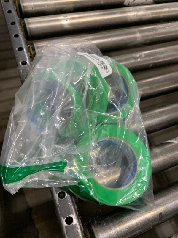 Photo 1 of 1.4 Inch Green Painters Tape for Car, 6 Rolls x 60 Yards Automatic Refinish Masking Tape