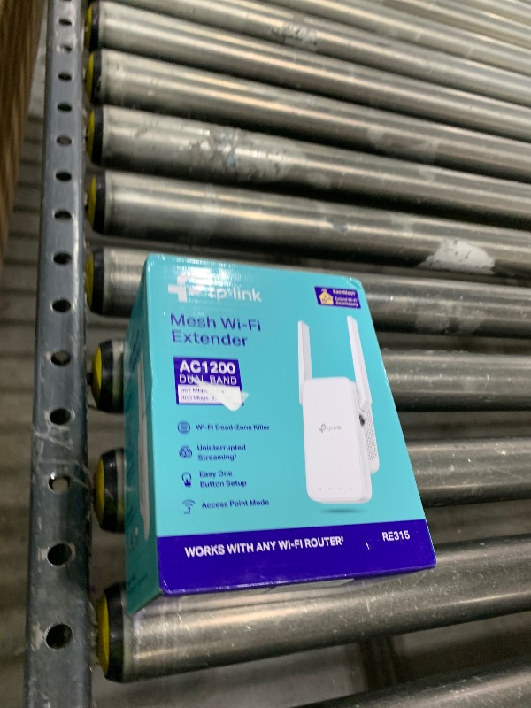 Photo 1 of TP-Link AC1200 WiFi Extender, 2025 Wirecutter Best WiFi Extender, 1.2Gbps Home Signal Booster, Dual Band 5GHz/2.4GHz, Up to 1600 Sq.ft and 32 Devices, EasyMesh Compatible, One Ethernet Port 
