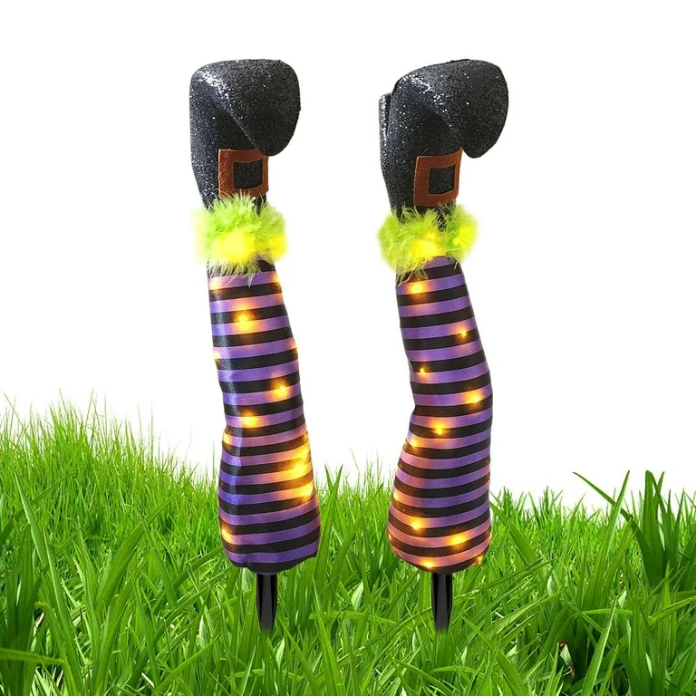Photo 1 of UYUH Halloween LED Witch Legs Decoration Light-Up Boot Stake 
