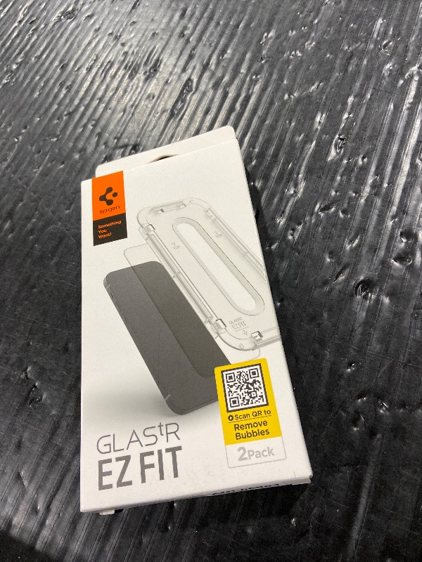 Photo 1 of Spigen Tempered Glass Screen Protector [GlasTR EZ FIT] designed for iPhone 16 / iPhone 15 [2 Pack]